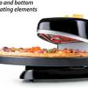 Presto 03434 Pizzaz Plus Rotating Oven - 12-Inch, Countertop Pizza Oven, Nonstick Tray, Top and Bottom Heating Elements, Easy to Clean, Green/Gold