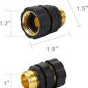 Quick Connect Garden Hose Fittings, Premium 3/4 Inch Garden Hose Quick Connect, 4 Set Male and Female Quick Release Hose Connectors, Easy Connect No-Leak Garden Hose Quick Connector