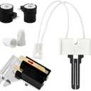 Dryer Repair Kit Fit for Whirlpool Maytag Kenmore Gas Dryers Contains 279311 Igniter 279834 Gas Valve Coil 338906 Gas Dryer Flame Sensor Replaces WP338906 PS334310 AP3094251 AP3094138 12001349