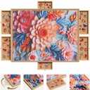 Rotating Puzzle Board w 6 Drawers & Cover for 1500 Pieces, Jigsaw Boards, Medium-1500pcs