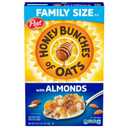 Honey Bunches of Oats with Almonds Breakfast Cereal, Honey Cereal with Granola Clusters and Sliced Almonds, Family Size, 18 OZ Box, BBD NOV 09 2025