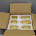 12 Pcs Clear Bud Vases Set, Small Vintage Glass Clear Bud Flower Vases Bulk Multiple Shape Cute Mini Glass Bottles Vases for Rustic Wedding Centerpieces Table Decorations and Home Decor (12, Gold)