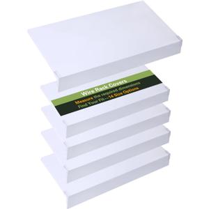 Wire Shelf Covers for Wire Shelving,40''W X12 D,White5 Pcs
