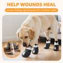 Dog Shoes for Large Dogs, Breathable Dog Boots & Paw Protectors for Hot Pavement, Anti-Slip Rubber Dog Booties Paw Protectors with Reflective for Outdoor Walking Indoor Hardfloors, Size 7 (Size 7(Width 2.8''-2.99''))