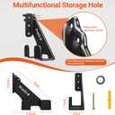 Preciva Heavy Duty Chainsaw Holder, 2 Pack Chainsaw Wall Mount, Garage Organization Garage Storage Shed Organizer Mounted Chainsaw Rack