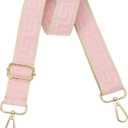 PATIKIL Purse Strap, Adjustable Crossbody Bag Straps Wide Shoulder Strap Universal Replacement Shoulder Bag Belt for Women's Handbags Canvas Satchels Bag Backpack, Light Pink