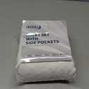 Moonsea Queen Size Mattress Sheet Set With Side Pockets, 1 Sheet & 2 Pillow Cases