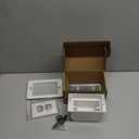 Recessed Outlet/Electrical Box Single Gang, Recessed Outlet Box for Wall Mount TV, Antenna, Phone and Cable TV, Suitable for GFCI Outlet and Standard Outlet, for Old or New Construction(1 Pack)