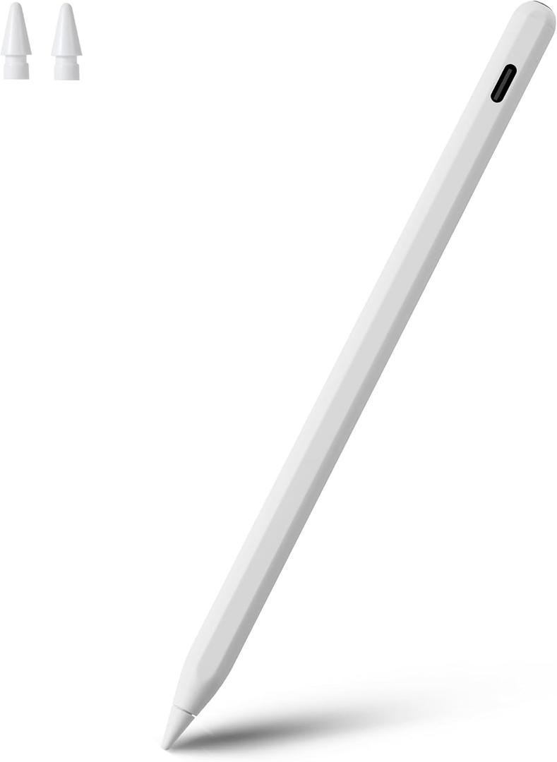 Stylus Pen for iPad, Apple Pencil 2nd Generation with Magnetic Wireless Charging for iPad Air 5th 4th, iPad Pro 12.9 inch 6th 5th 4th 3th Gen, iPad Pro 11 in 4th 3rd 2nd 1st Gen, iPad mini 6 (White)