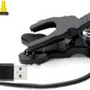 Black USB Port Compatibility Backup Chargers,2-Pin 3mm 4mm Clip Type Charging Cable USB Charger Adaptor for Smart Watch Wristbands,Chargers and Power Adapters