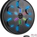 Music Boxing Machine Smart Bluetooth, Wall-Mounted Punching Target with 9 Modes & Speeds for Home Fitness, Boxing Workouts, Music Lovers, Includes Gloves and Headband (Black)