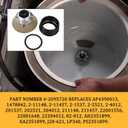 6-2095720 Washer Tub Stem & Seal Repair Kit Compatible with Whirlpool Maytag Replacement AP4390013 PS2351899 Includes Hub Assembly Seal and Spanner nut