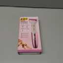 4 in 1 Bikini Body Trimmer for Women | Rechargeable & Waterproof | Grooming Kit with Body, Facial, Eyebrow and Nose Attachments | Precision Trimmer for Smooth, Painfree Hair Removal (Rosegoldwhite)