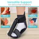 Vive Plantar Fasciitis Stretcher - Foot & Calf Stretcher for Men & Women, Achilles Tendonitis Brace Sling for Pain Relief - Dorsiflexion Therapy, Adjustable - Lightweight Arch & Heel Support (Medium)
