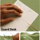 YSAGi Leather Desk Protector, Office Mat, Large Mouse Mat, Non-Slip PU Leather Blotter, Laptop Desk, Waterproof Writing Pad for Office and Home (Green, 47.2" x 23.6")