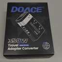 DOACE 220V to 110V Converter for European Travel - 350W 7 in 1 Voltage Converter US to Europe with 3AC, 2QC+2PD for Using U.S. Devices Abroad - Hair Straightener Shaver Toothbrush Laptop Camera Phone (White)