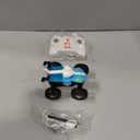 MOONTOY Dinosaur Remote Control Car, Mini Remote Control Truck with 360 Spins, 2.4GHz Rc Car with Lights and Rechargeable Batteries, Metal Body Monster Truck Toys for Kids and Adults(Blue) (Small)