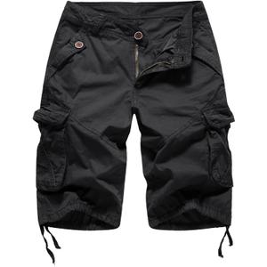 FOURSTEEDS Women's Casual Fitted Multi-Pockets Camouflage Twill Bermuda Cargo Shorts (16, Black) FOURSTEEDS Women's Casual Fitted Multi-Pockets Camouflage Twill Bermuda Cargo Shorts (16, Black)