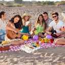 Amzcku Divided Serving Tray with Lid and Handle - Snackle Box Charcuterie Container for Portable Snack Platters - Clear Organizer for Candy, Fruits, Nuts, Snacks - Perfect for Party, Entertaining (1 pack 8 Compartments)