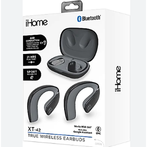 Bytech iHome XT-42 True Wireless Bluetooth In-Ear Earbuds HMAUBE238