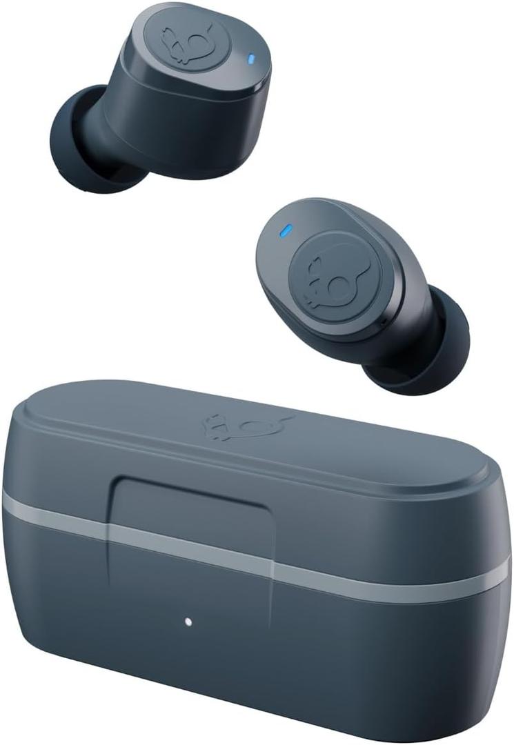 Skullcandy Jib True 2 Wireless Bluetooth Earbuds for iPhone and Android with Microphone / 33 Hour Battery / Charging Case / Great for Gym, Sports, and Gaming / IPX4 Water/Dust Resistant - Grey