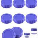 Baby Bottle Caps Compatible with Lansinoh Bottles, Travel and Storage Bottle Lids Replacement, 8 Count, Purple