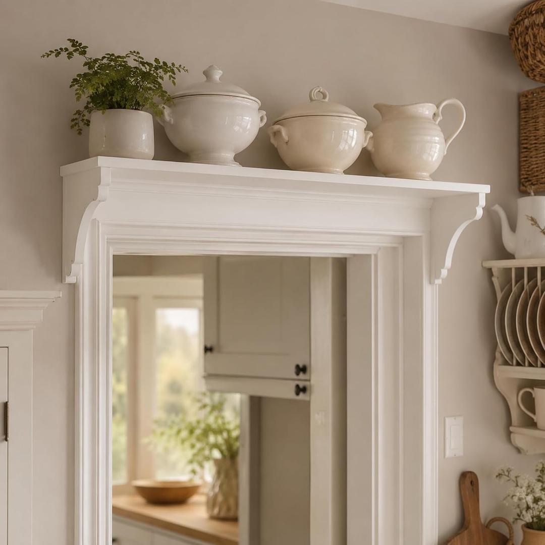Yousoontic 48 Inch Door Frame Shelf Above Doorway Over The Door Frame Shelf, 47.24 x 7.87 inches