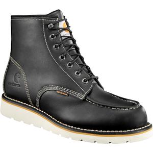 Carhartt Men's 6-inch Waterproof Wedge Soft Toe (9, Black)