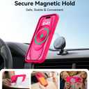 AOTESIER Magnetic for iPhone 15 Case, [Compatible with Magsafe] [Food Grade Silicone] Upgraded Camera & Screen Protection Phone Case with [2 Screen Protectors], 6.1 inch, Hot Pink