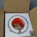 WILON Pendant Light Fixtures,Glass Pendant Lighting for Modern Kitchen Island Adjustable Hanging Ceiling Light 7" Hammered Glass Shade Pendant Lights for Dining Room Kitchen Sink, Gold Metal Finish (1-Light-Large)