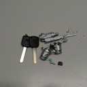 06351-TE0-A11 Ignition Switch Cylinder Lock Front Door Lock Cylinder with Keys for Honda CR-V 2002-2006 for Honda Element 2003-2011 / Door Lock Cylinder / 1 Set Silver Tone