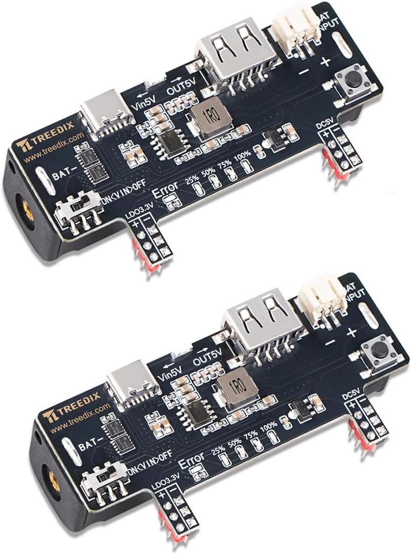 2pcs Breadboard Power Supply Module 3.3V 200mA 5V 2A Prototype Breadboard Equiped with USB Type-C Charging Port, Type-A Output Port Rechargeable Battery's Stand, Charging Module for Arduino