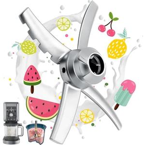 For Ninja Creami Deluxe Paddle Blade NC500 NC501 CN501CO Creamerizer Paddle Fit for Ice Cream Makers 813KKU500, Mixing Blade Paddle Replacement for Ninja Creami NC500C NC501C NC501H, Stainless Steel