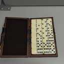 ERLLE - Premium Double 6 Dominoes Set, Classic Domino Game with Leather Case, Domino Set for Adults & Kids, Durable, Travel-Friendly, and Easy to Read Tiles