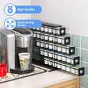 k cup Holders for 5 Tier Coffee Pod Holder,Black Metal Space(40 pods)