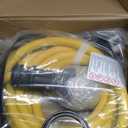 15ft 30 Amp to 50 Amp RV Locking Adapter Cord Compatible with Nema TT-30P Male to SS2-50R, Locking Female Power Dog Bone Plug for RV Trailer Camper, STW 10 Awg/3c