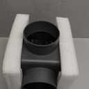 Dryer Lint Trap,90-degree Indoor Dryer Vent Lint Trap with 4inch Dryer Vent Hose,2 Clamps,Lint Catcher for Dryers-Dryer Vent Box (Metal)