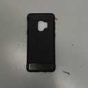 JETech Slim Fit Case for Samsung Galaxy S9, Thin Phone Cover with Shock-Absorption and Carbon Fiber Design (Black)