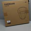5 Pack Cardboard Trash Cans (3-Gallon) Reusable, Foldable, Recyclable, Plastic-Free Trash Bins & Outdoor Emergency Toilet for Kids - Garbage Cans ideal for Bedroom, Room, Office Indoor & Outdoor Use