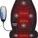 Snailax Back Massager with Heat, Memory Foam Chair Massage Pad, 5 Massage Modes & 2 Heat Settings, Seat Massager for Office Chair,Home Use