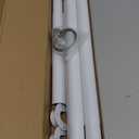 Closet Rods for Hanging Clothes, 17 to 84 Inch Heavy Duty Stepless Adjustable Closet Hanging Rod, 1.3 Inch Diameter Metal Closet Rod for Wardrobes Laundry Bedroom RV, White