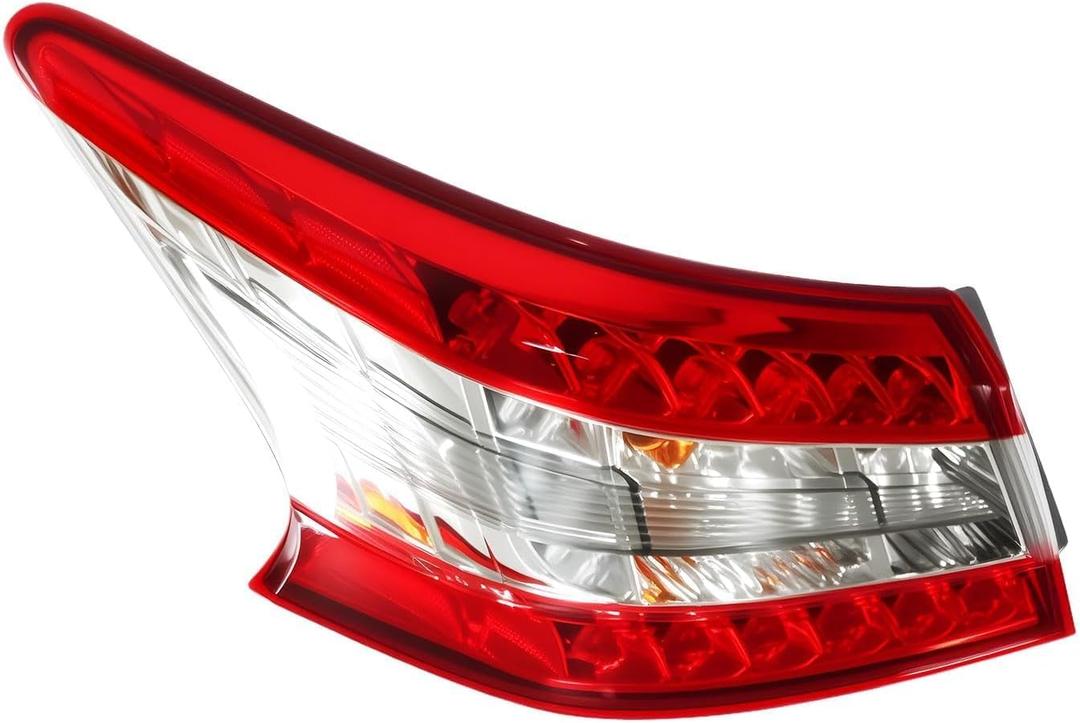 Left Side Outer Tail Light Assembly Compatible with Sentra 2013 2014 2015 Driver Side Rear Taillight Taillamp 265553SG0A NI2804100
