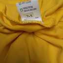 BORIFLORS Women's Sexy Tie Up Crop Top Short Sleeve Deep V Neck Casual Basic T Shirt (Yellow, M)