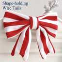 4th of July Decorations - 6.5 Ft Patriotic Bow Garland - Memorial Day Decor - America 250th Anniversary Decoration - Fourth of July Home Party Supplies Independence Day Accessories for Indoor Outdoor