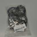 Openable Curtain Rings with Eyelet,24PCS Black Curtain Rings,Drapes Rings 2 in Interior Diameter,Hinge Snap-Joint Design, Fits Curtain Rods Up to 1.8 Inches TXZWJZ