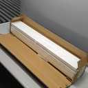 upsimples Floating Shelves for Wall, 35.5 Inch Shelves for Decor Storage Set of 6, Wall Mounted Wood Shelf for Bedroom, Living Room, Bathroom, Kitchen, Long Picture Ledge Shelves, White