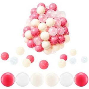 FHRILEK Ball Pit Balls, Safe Non-Toxic BPA-Free Crush-Proof Plastic Balls for Toddlers, Gift for Kids Birthday & Christmas, for Indoor Playpens, Party Decorations & Amusement Activities