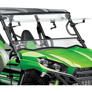 KEMIMOTO 3-in-1 Flip Windshield Compatible with 2016+ Kawasaki Teryx 800, Teryx 4 800, 2021+ Teryx S, Teryx 4 S, Heavy-Duty Scratch Resistant, Set to Closed, Vented or Open, Clear Vision