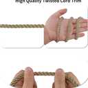 8mm / 10 Yards Twisted Trim Cord Rope Nylon Twisted Cord Thread String for Home Decor, Crafts Making and Costume Crafting