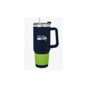 logobrands Seattle Seahawks 40oz. Travel Tumbler with Handle